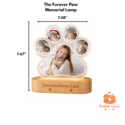 The Furever Paw Memorial Lamp